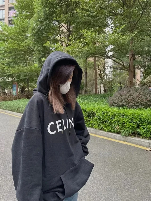 Unbranded Hoodies & Sweatshirts Pullover Hoodie with CEILNE Letter Print and Kangaroo Pocket product detail image 7