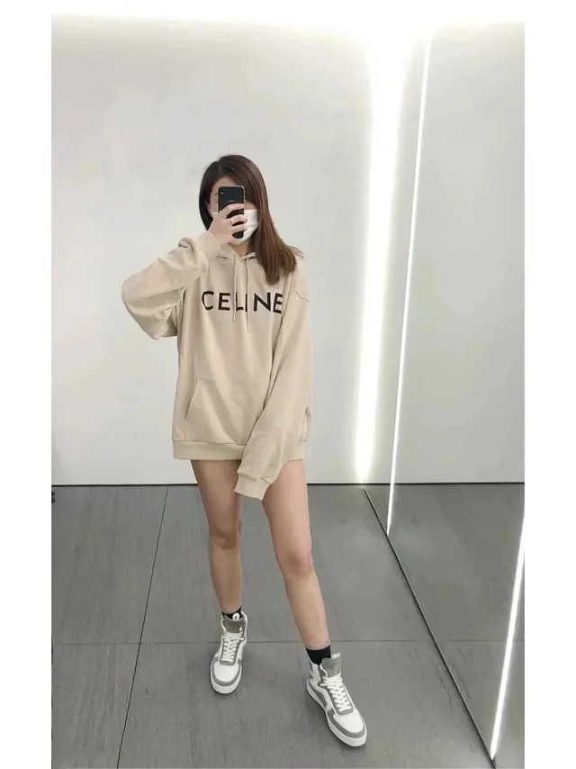 Unbranded Hoodies & Sweatshirts Pullover Hoodie with CEILNE Letter Print and Kangaroo Pocket product detail image 17