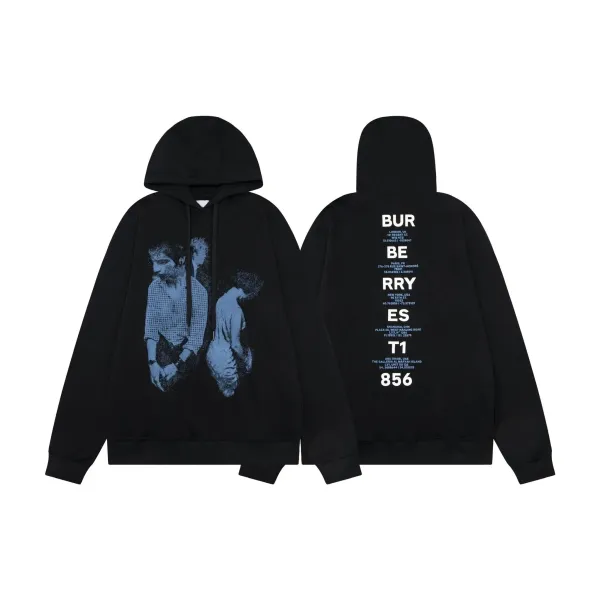Burberry T1 856 Graphic Hoodie Black - 1