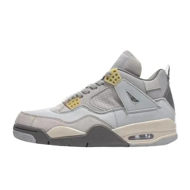 Air Jordan 4 Retro White Green Sneakers - 9