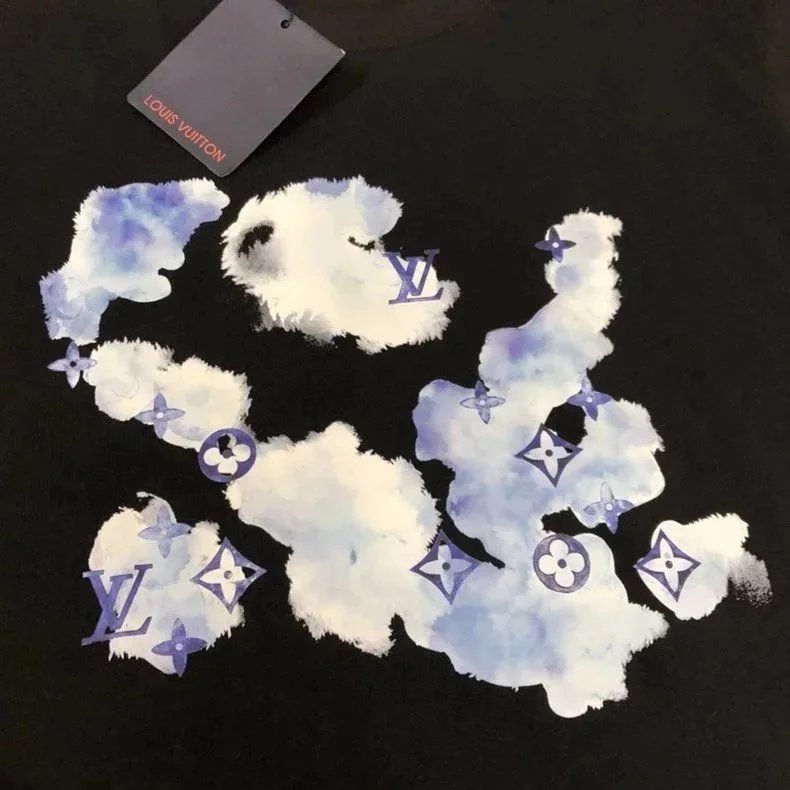 Louis Vuitton T-Shirts Short-Sleeve Crew-Neck Graphic image 8