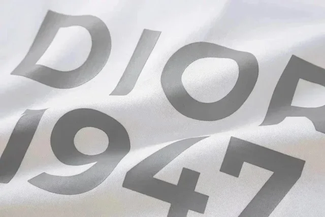 Dior T-Shirts Short-Sleeve Tonal Monogram Jacquard Crewneck product detail image 8