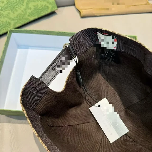 Gucci Hats GG monogram jacquard baseball cap with Web stripe product detail image 4