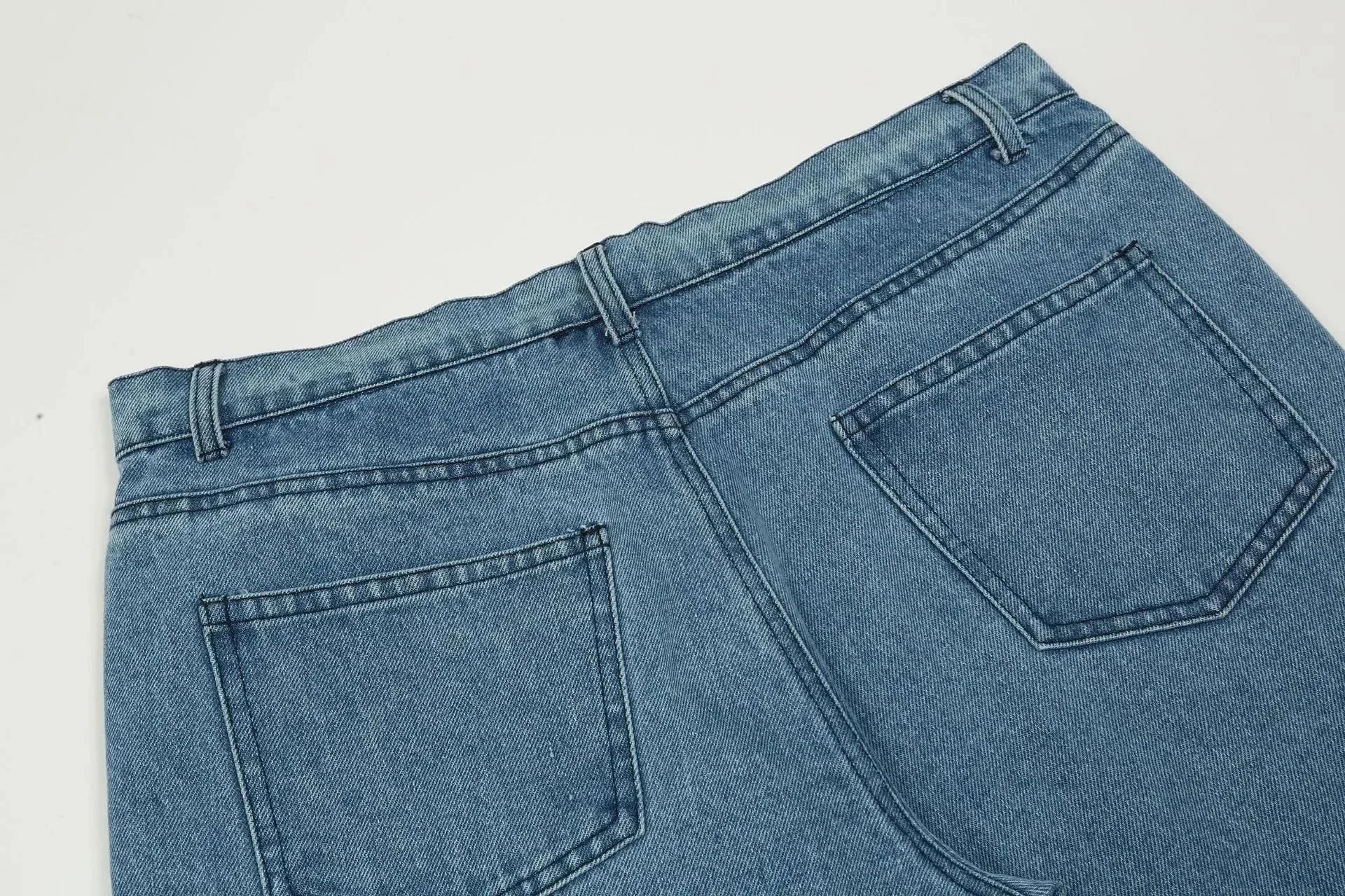 Philipp Plein Skull Flame Embroidered Wide-Leg Jeans Black - 7