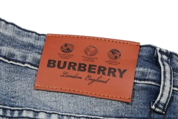 Burberry Logo-Embroidered Straight-Leg Denim Jeans - 11