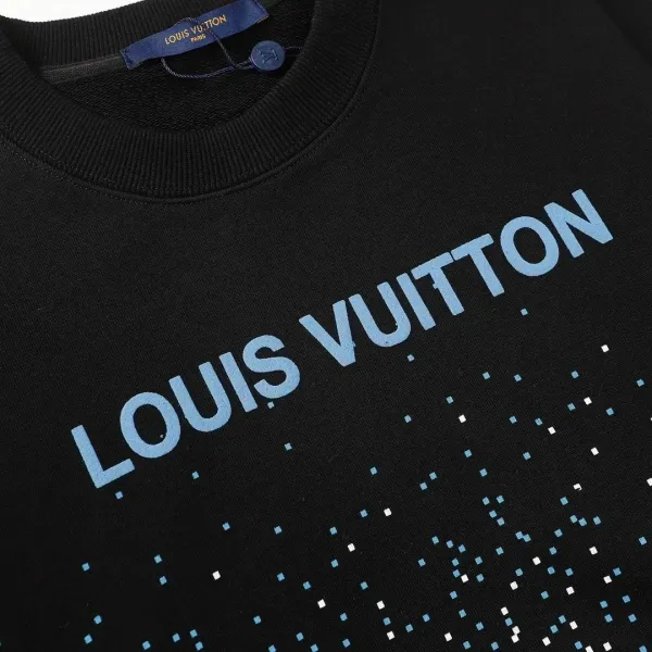 Louis Vuitton Monogram Cloud Embroidery Black Sweater - 6