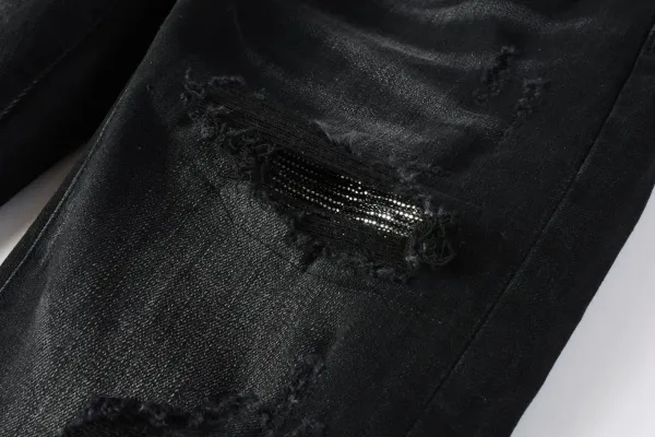 Gallery Dept. Distressed Washed Black Jeans - 8
