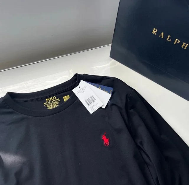 Ralph Lauren T-Shirts Long-Sleeve Custom Slim Fit product detail image 9