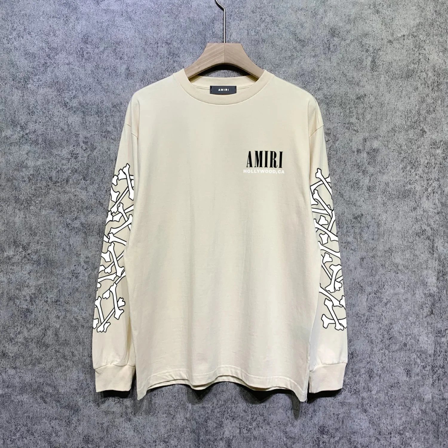 AMIRI Hoodies & Sweatshirts Bone-Print Crewneck Sweatshirt — 6