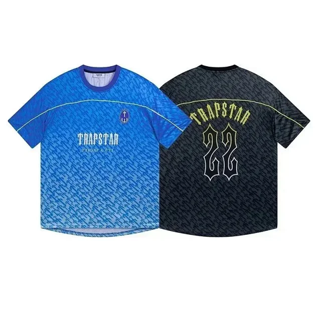 Trapstar Football Jerseys Short-Sleeve Gradient Graphic Jersey product detail image 2