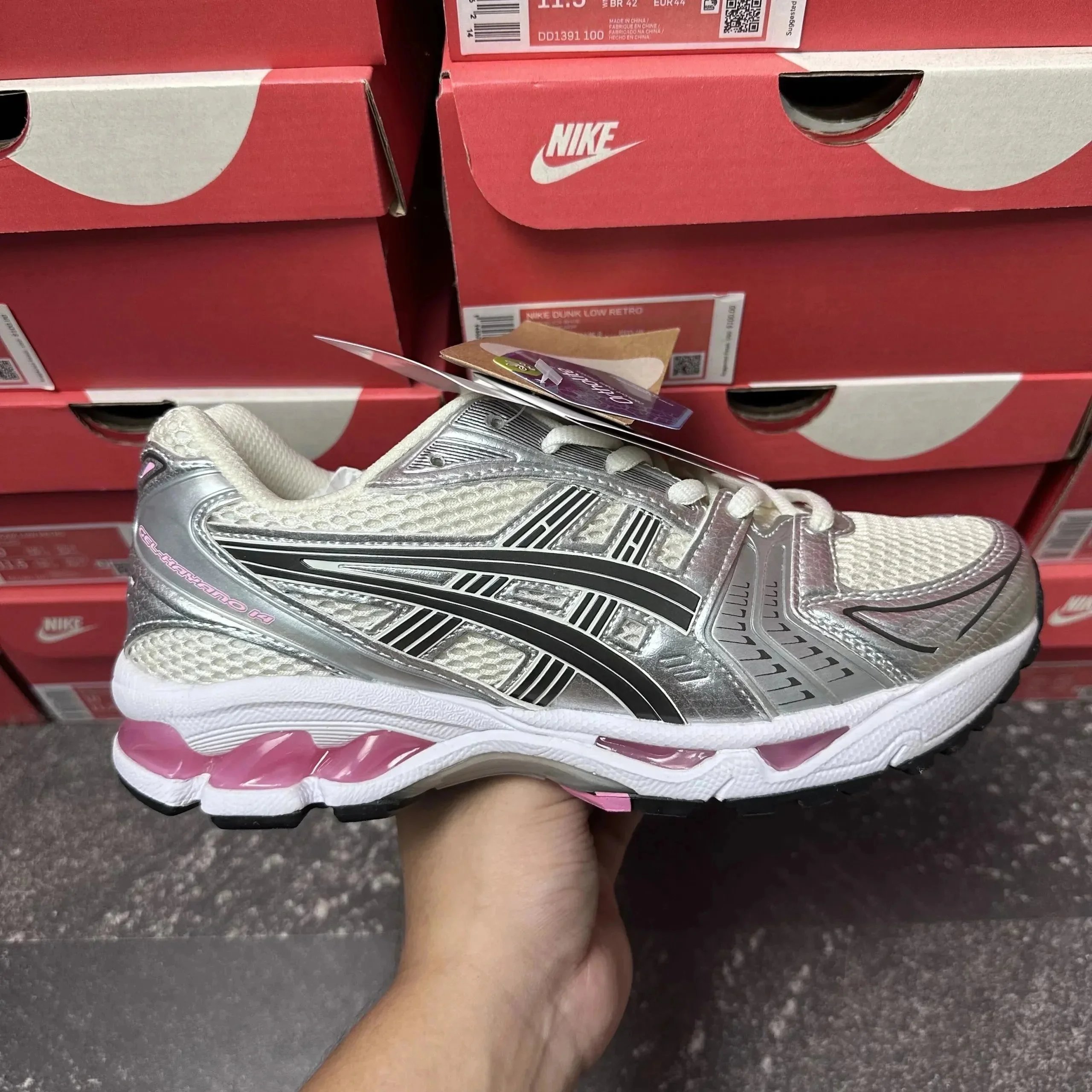 ASICS Sneakers GEL-KAYANO 14 — Cream/Sweet Pink 1203A537-103