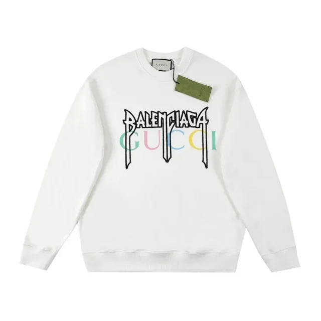 Balenciaga Hoodies & Sweatshirts Graffiti Logo Pullover Hoodie product detail image 7