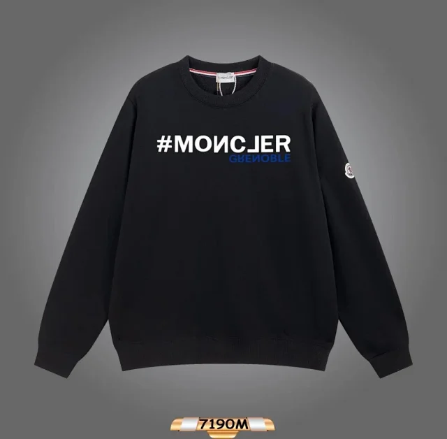 Moncler Hoodies & Sweatshirts Logo Print Crewneck Sweatshirt product detail image 4