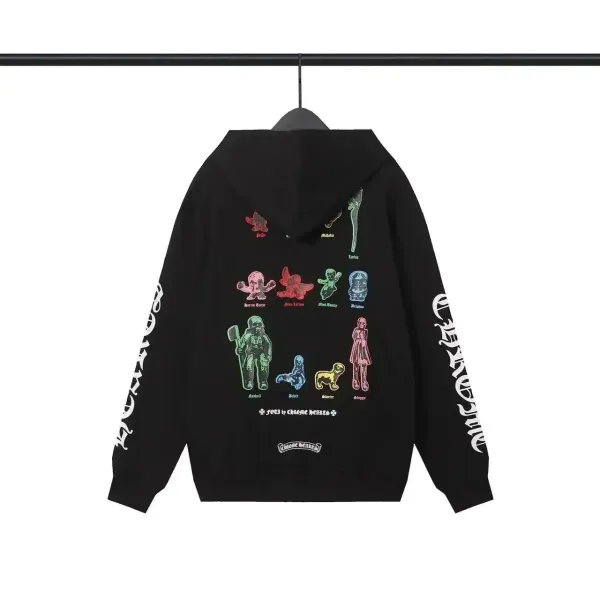 Chrome Hearts Floral Cross Hoodie Black - 6