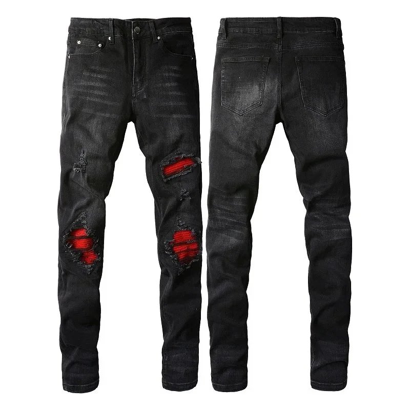 Unbranded Jeans Distressed Slim-Fit image 5