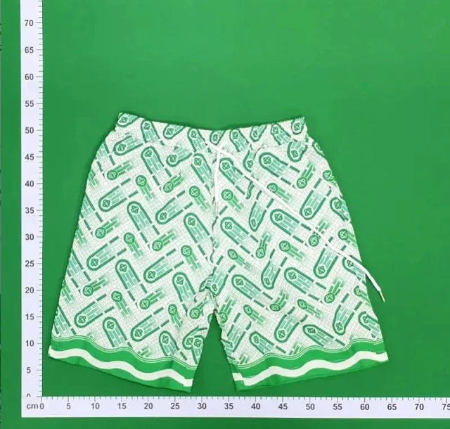 Casablanca Matching Sets Short-sleeve printed shirt and shorts set with wavy trim product detail image 3