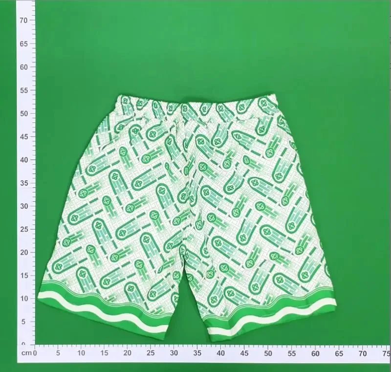 Casablanca Matching Sets Short-sleeve printed shirt and shorts set with wavy trim image 5