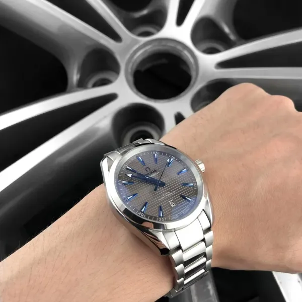 Omega Seamaster Aqua Terra Gray Dial Steel Mechanical Watch - 1