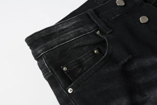 Gallery Dept. Distressed Washed Black Jeans - 6