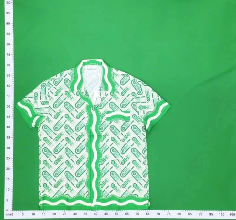 Casablanca Matching Sets Short-sleeve printed shirt and shorts set with wavy trim image 2