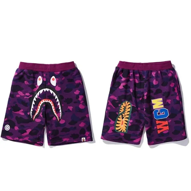 A BATHING APE Shorts Shark Face Camo product detail image 8