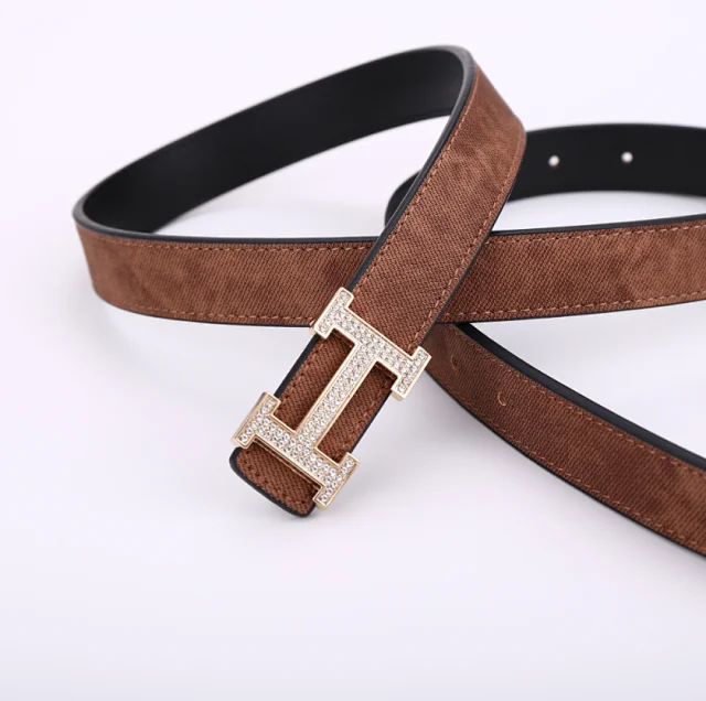 Unbranded Belts Textured Belt with H-Shaped Buckle product detail image 7