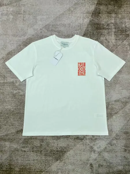 Casablanca Logo-Print White T-Shirt - 1