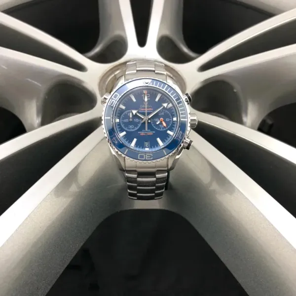 Omega Seamaster Planet Ocean Chronograph Blue Mechanical Watch - 1