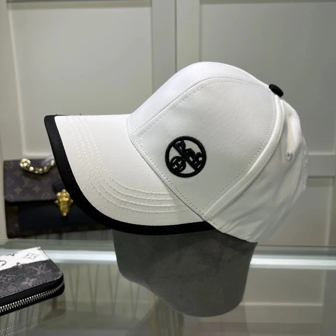 Hermès Logo Embroidered Black and Orange Baseball Cap product detail 2 in Litbuy spreadsheet finds
