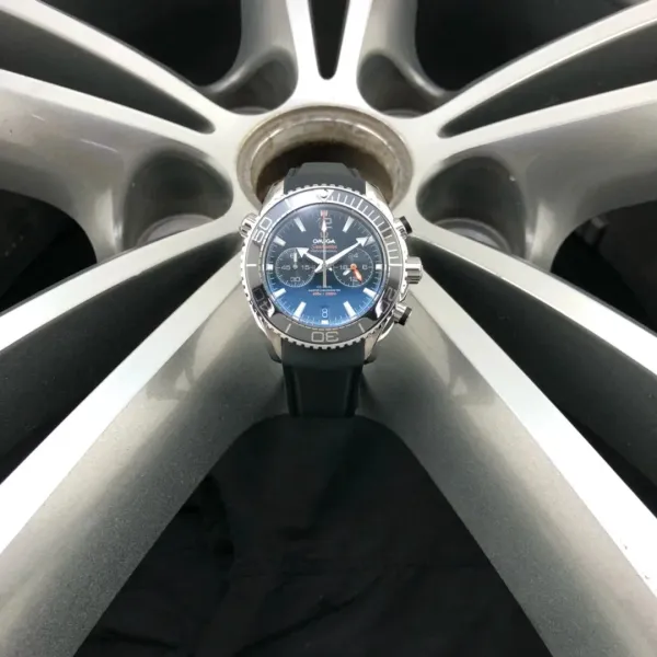 Omega Seamaster Planet Ocean Chronograph Blue Dial Mechanical Watch - 1