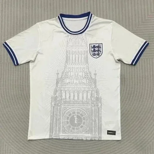 England National Team x Imposter London Big Ben Graphic Jersey White - 1