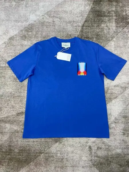 Casablanca Casa Blanca Graphic Print Royal Blue T-Shirt - 1