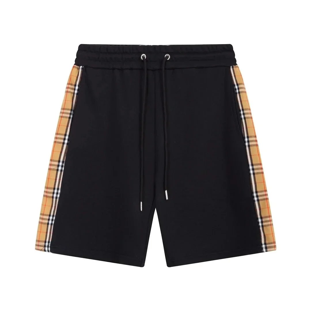 Burberry Shorts Drawstring with Equestrian Knight and check details image 3
