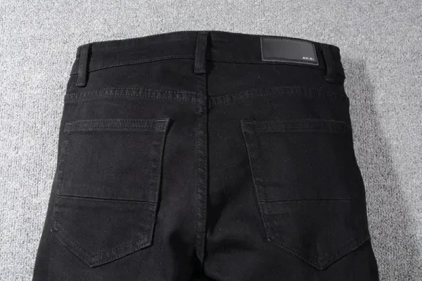 Amiri Distressed Patchwork Black Jeans - 11