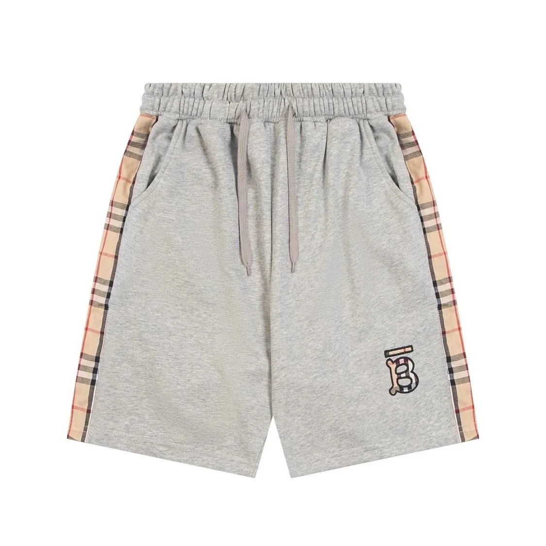 Burberry Shorts Drawstring with Equestrian Knight and check details image 6