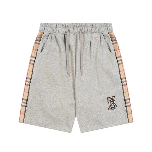 Burberry Shorts Drawstring with Equestrian Knight and check details product detail image 7