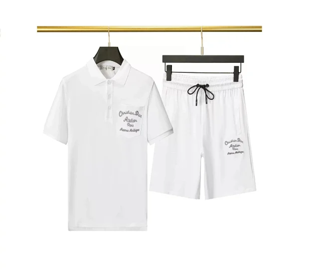 Dior Matching Sets Oblique jacquard short-sleeve T-shirt and drawstring shorts set product detail image 8