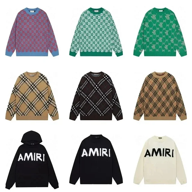 Gucci Knitwear Crewneck logo knit sweater product detail image 3
