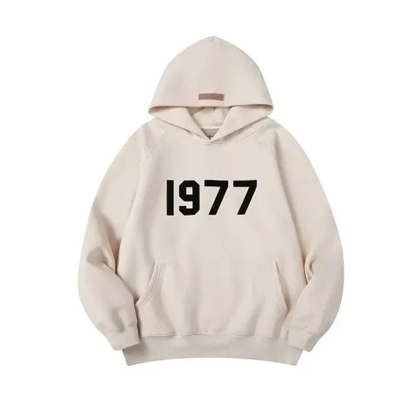 Fear of God Essentials 1977 Beige Hoodie - 1