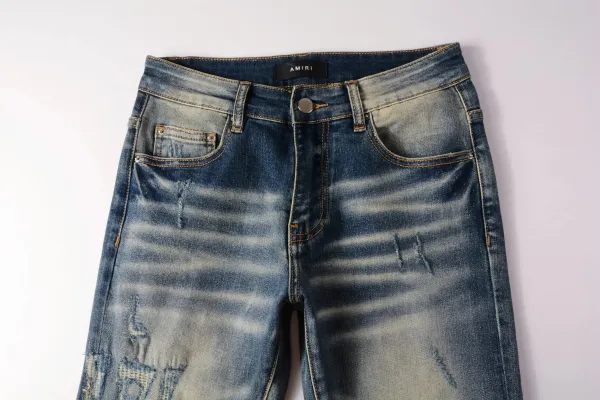 Gallery Dept. Distressed Logo Jeans Blue - 8