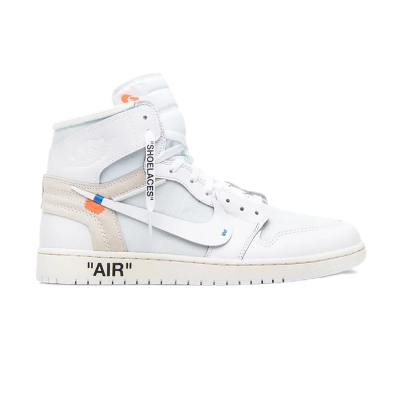 Off-White x Nike Air Jordan 1 High 'The Ten' White Sneakers - 11