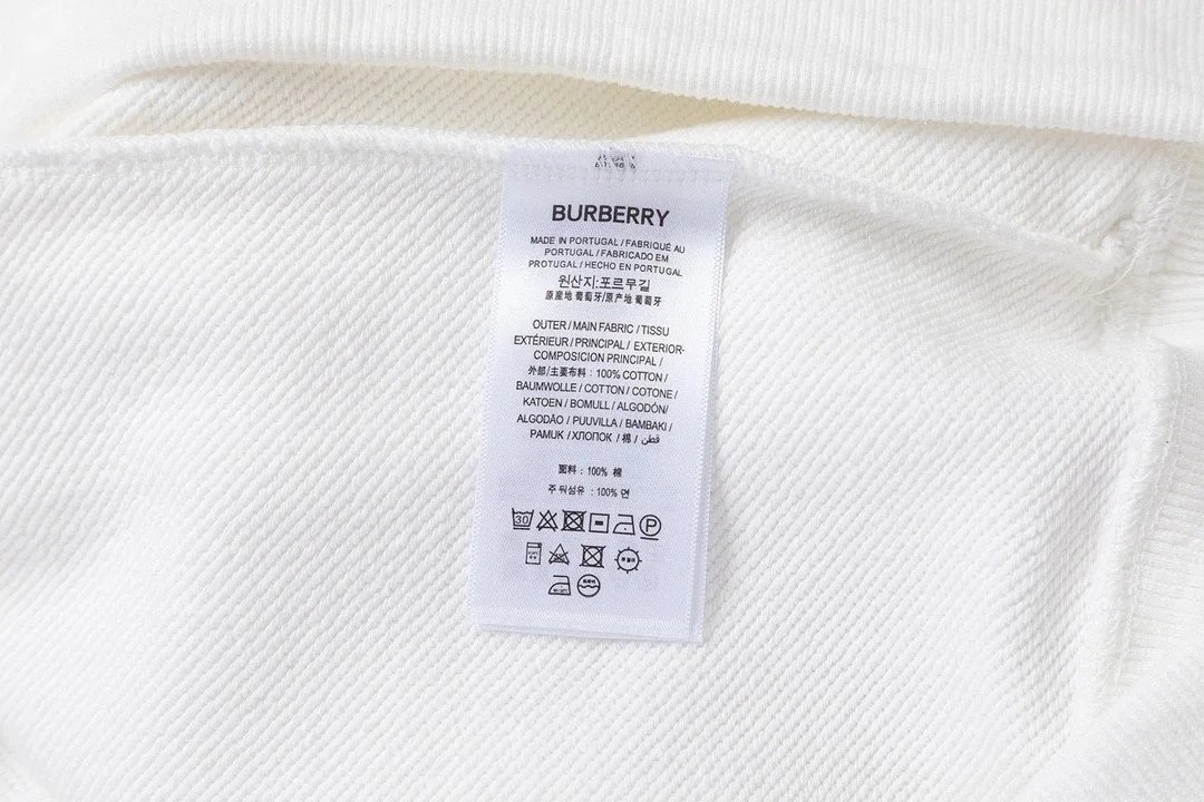 Burberry Logo-Embroidered White Cotton Sweatshirt - 12
