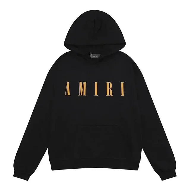 AMIRI Hoodies & Sweatshirts Logo Print Pullover Hoodie with Palm Tree Back Graphic product detail image 3