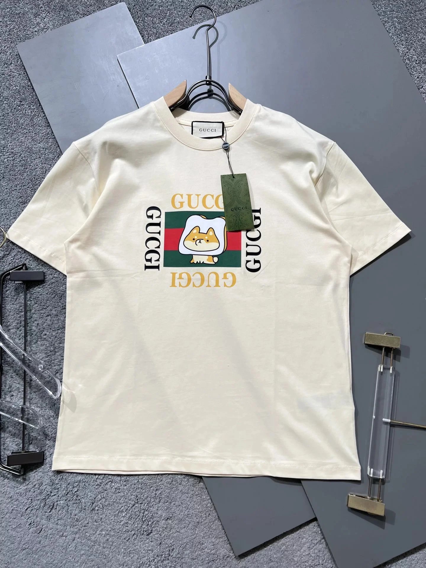 Gucci Beige Short Sleeve T-Shirt