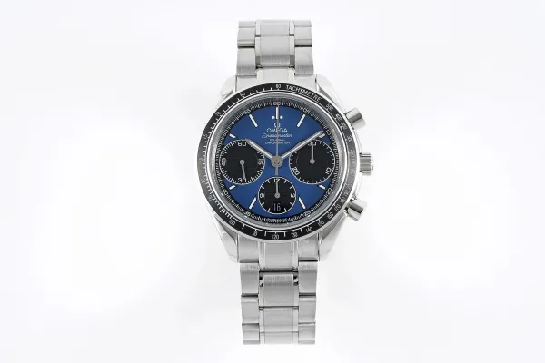 Omega Speedmaster Chronograph Blue Dial Mechanical Watch - 1