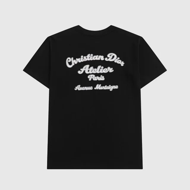 Dior T-Shirts Embroidered Logo Graphic product detail image 3
