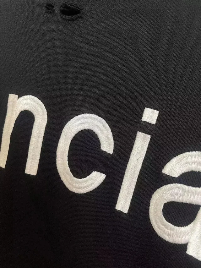 Balenciaga Hoodies & Sweatshirts Logo Print Hooded Sweatshirt product detail image 7