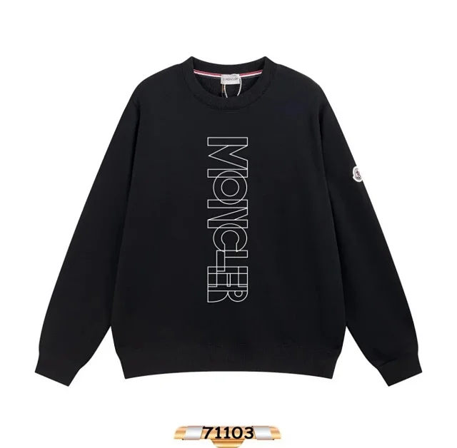 Moncler Hoodies & Sweatshirts Logo Crewneck Sweatshirt product detail image 4