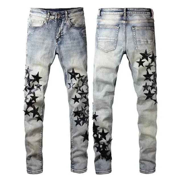 AMIRI Jeans Distressed graphic-print product detail image 6