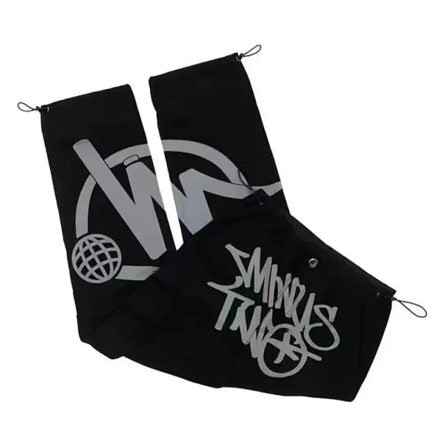 MINUS TWO Trousers Cargo with graphic print and drawstring cuffs product detail image 5